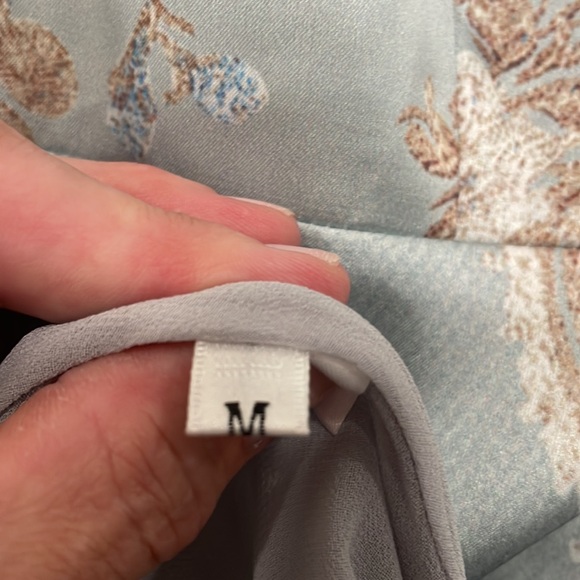 Women’s satin blue and brown dress - Picture 11 of 11